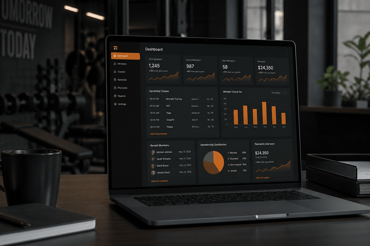 Admin tools on a laptop